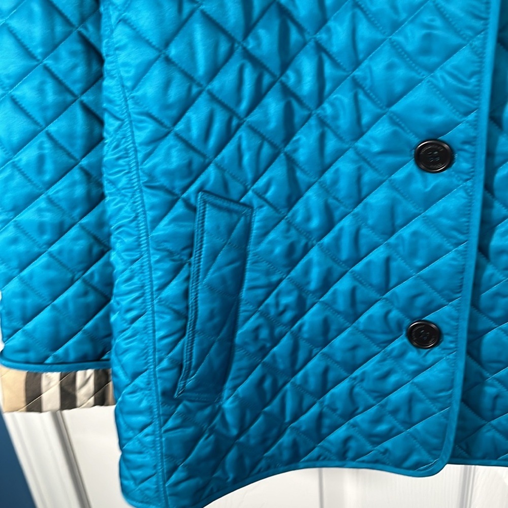 Burberry Blue Quilted Jacket - Picture 3 of 7